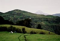 Nocleh nad Candelari - v pozad Chimborazo