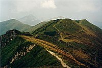 Hřebenovka - rozhled z Chlebu (1646 m) k severu