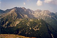 Rozhled z vrchu Rakoň (1876 m) na hlavní roháčský hřeben