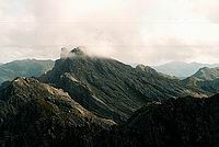 Anatoki Peak (16xx m) a Dragon's Teeth (16xx m)