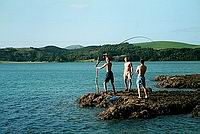 Rybaření nedaleko Opito Bay