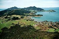 Výhled z Mt. Manaia (420 m)