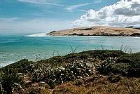 Psen duny pi st zlivu Hokianga Harbour