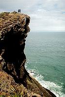Přes 100 metrů vysoké útesy na Cape Reinga